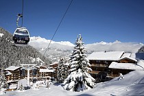 Valfrejus - Uitzicht op dorp met skilift